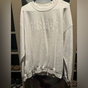 Bride crew neck sweatshirt size large